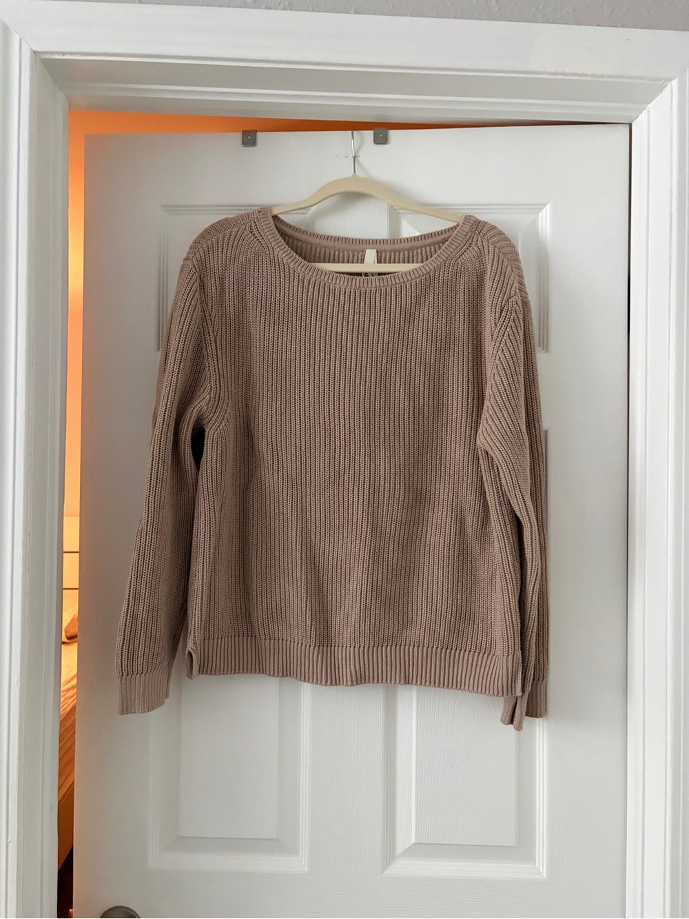 Pact Organic Cotton Women's Scoop Neck Sweater - Taupe